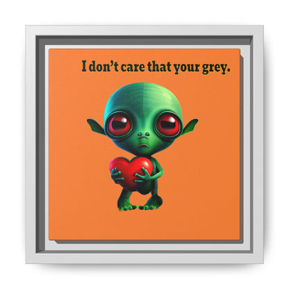 I don't care that your grey - framed canvas art (crusta)