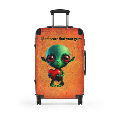 I don't care that your grey - Suitcase (burnt orange)