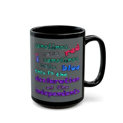 declaration of the independents - Black Mug (dark grey)