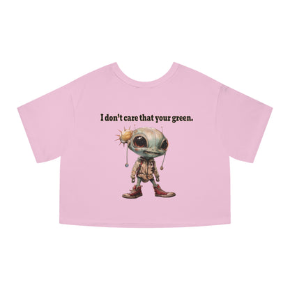 I don't care that your grey - Champion Women's Heritage Cropped T-Shirt