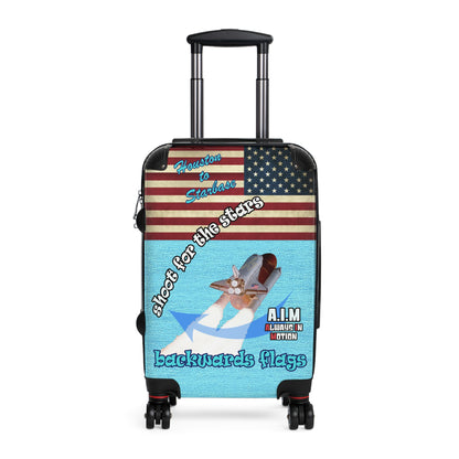 shoot for the stars - Suitcase (faded blue)