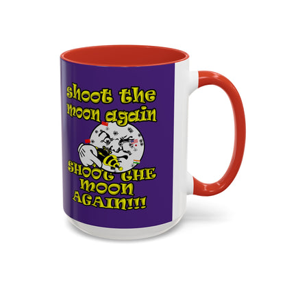 shoot the moon again - Accent Mug (purple)