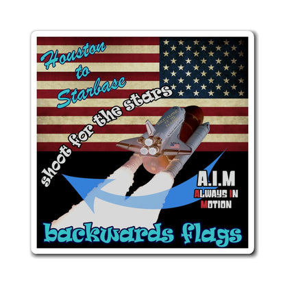 shoot for the stars - Magnets - (black)