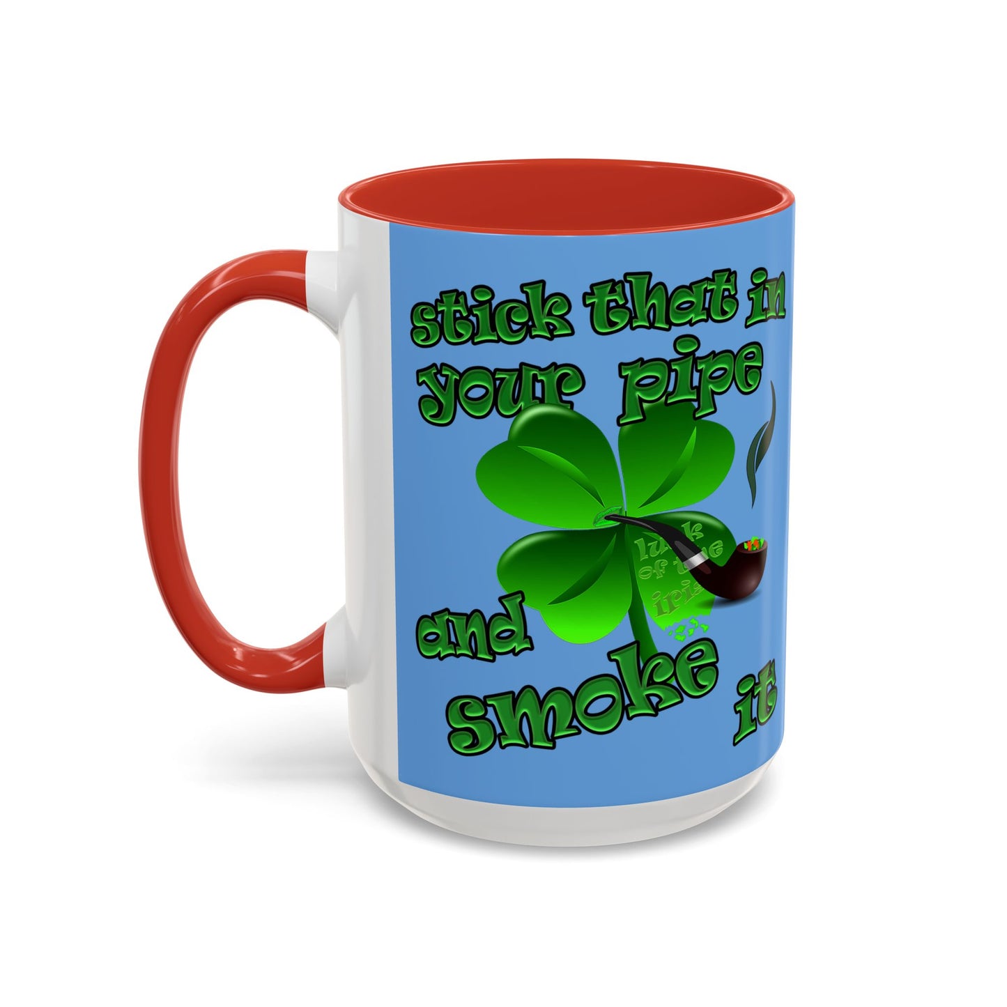 celtics logo - Accent Mug (light blue)