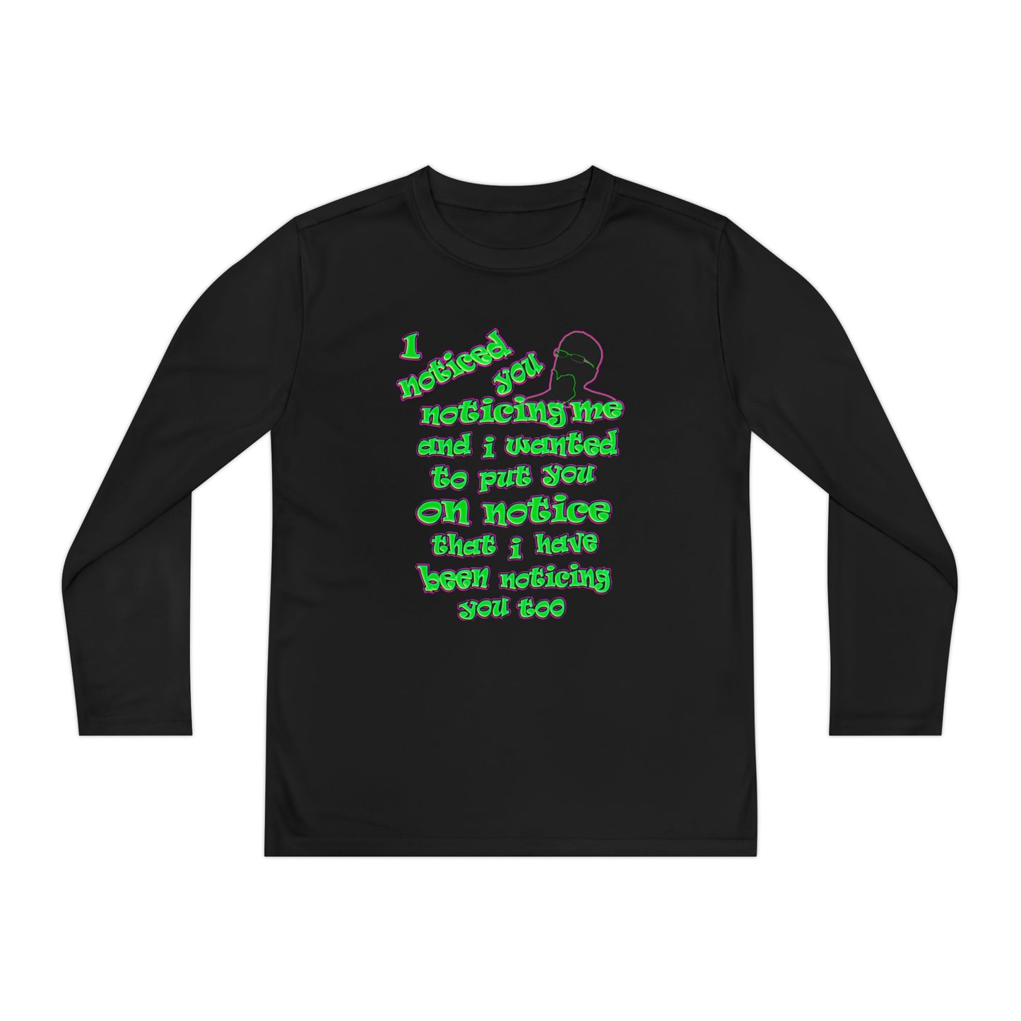 noticed you noticing - Youth Long Sleeve Competitor Tee