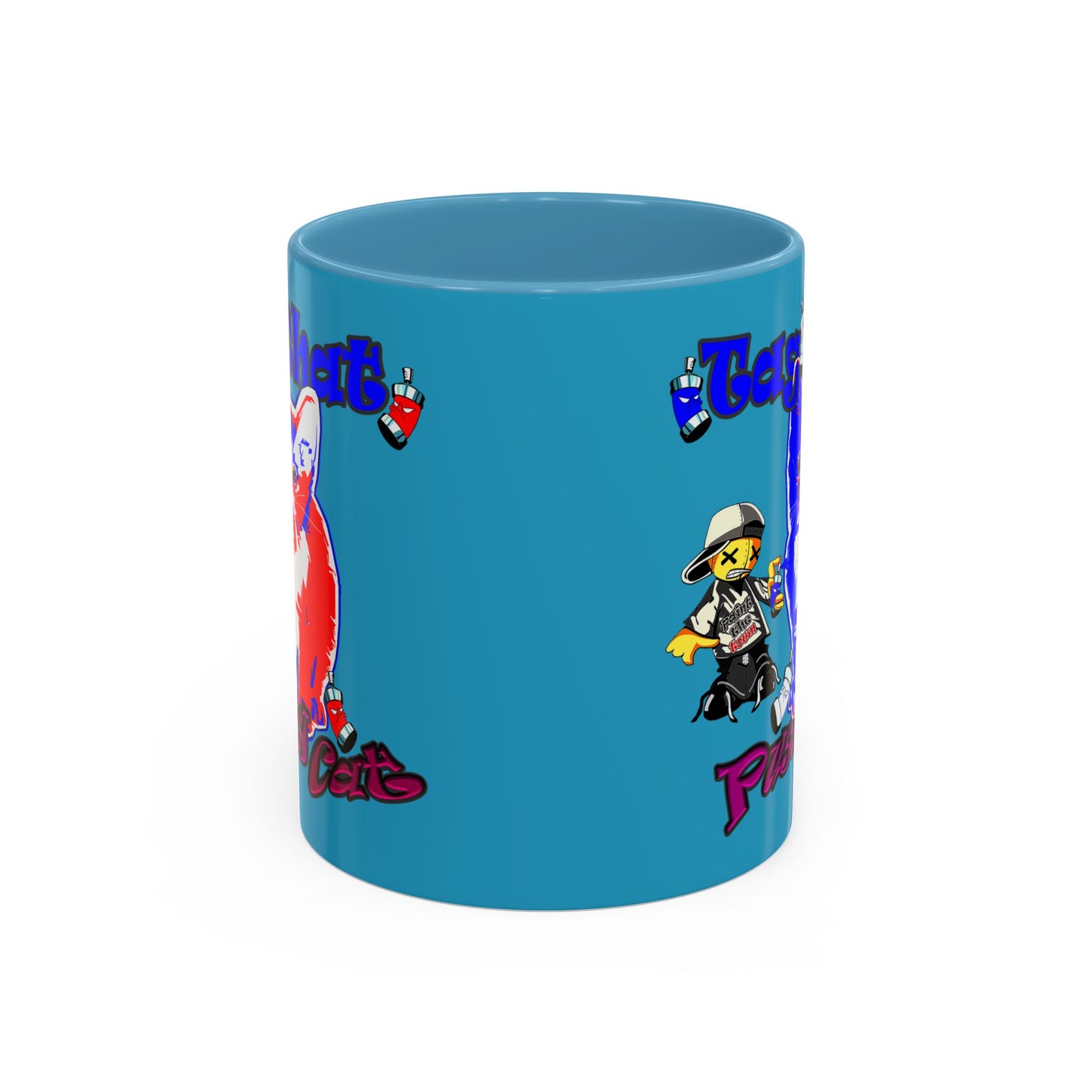 tag that - Accent Mug (turquoise)