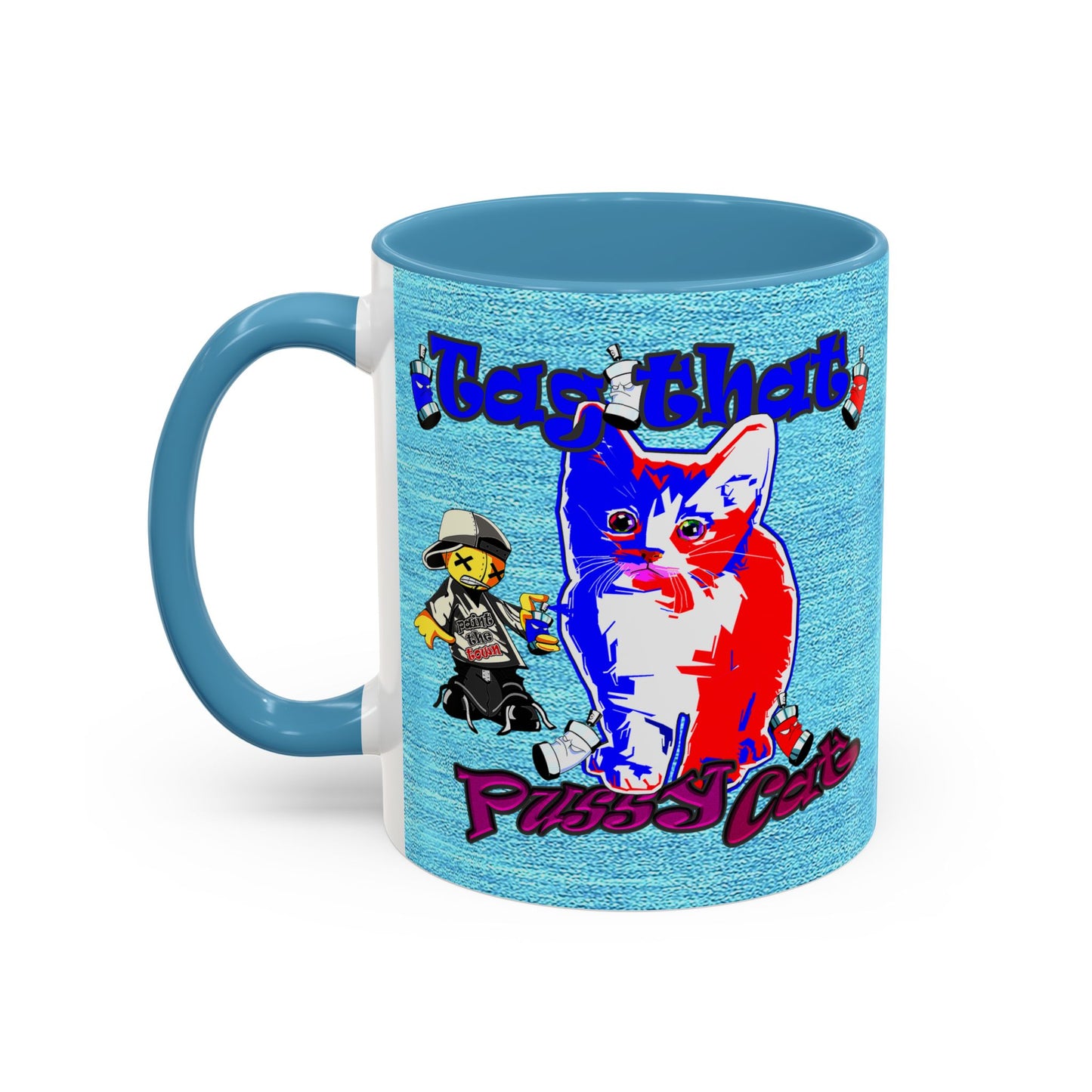 tag that - Accent Mug (faded blue)