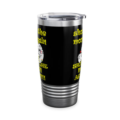 shoot the moon again - Ringneck Tumbler, 20oz (black)