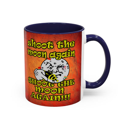 shoot the moon again - Accent Mug (burnt orange)