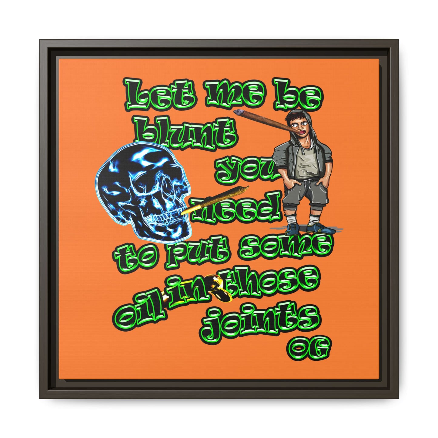 og - framed canvas art (crusta)