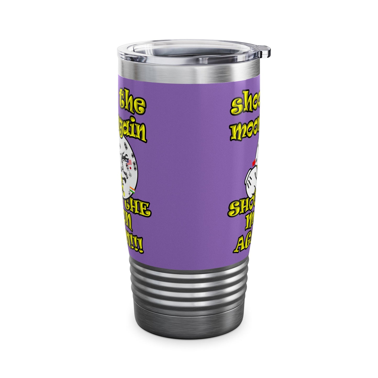 shoot the moon again - Ringneck Tumbler, 20oz (light purple)