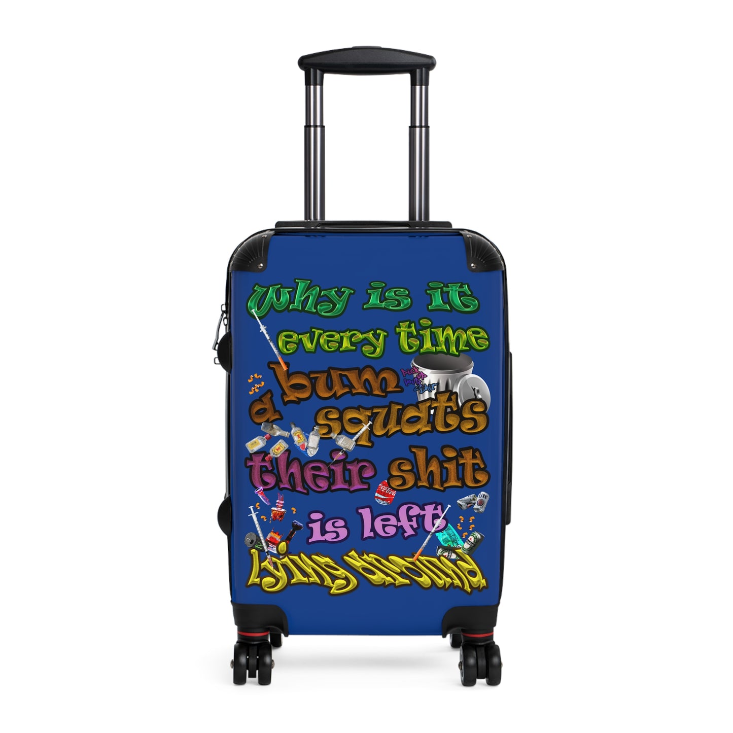 the bum's shit - Suitcase (dark blue)