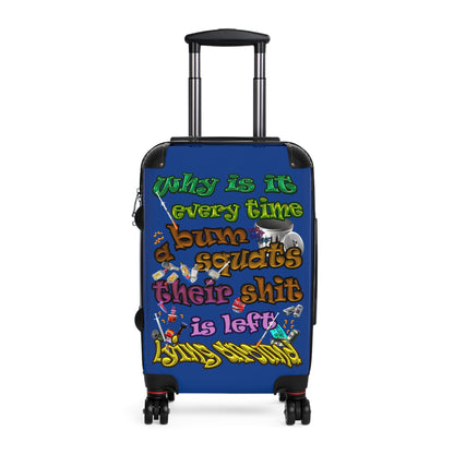 the bum's shit - Suitcase (dark blue)