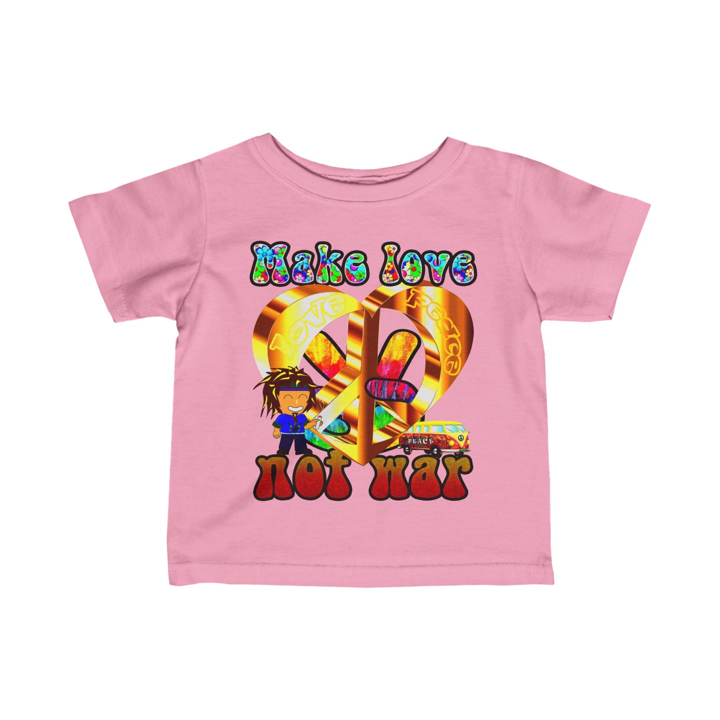 love peace - Infant Fine Jersey Tee