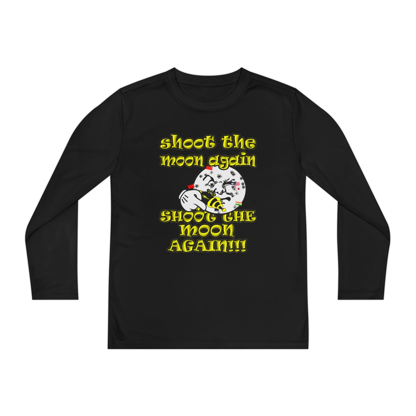 shoot the moon again - Youth Long Sleeve Competitor Tee