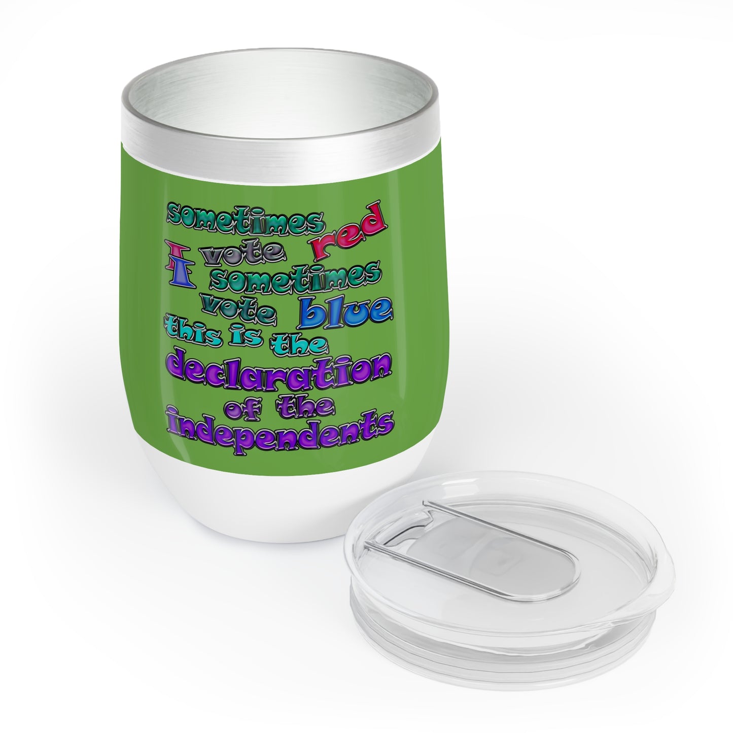 declaration of the independents - Chill Wine Tumbler (green)