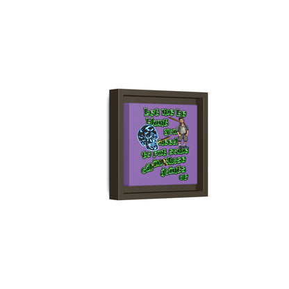 og - framed canvas art (light purple)