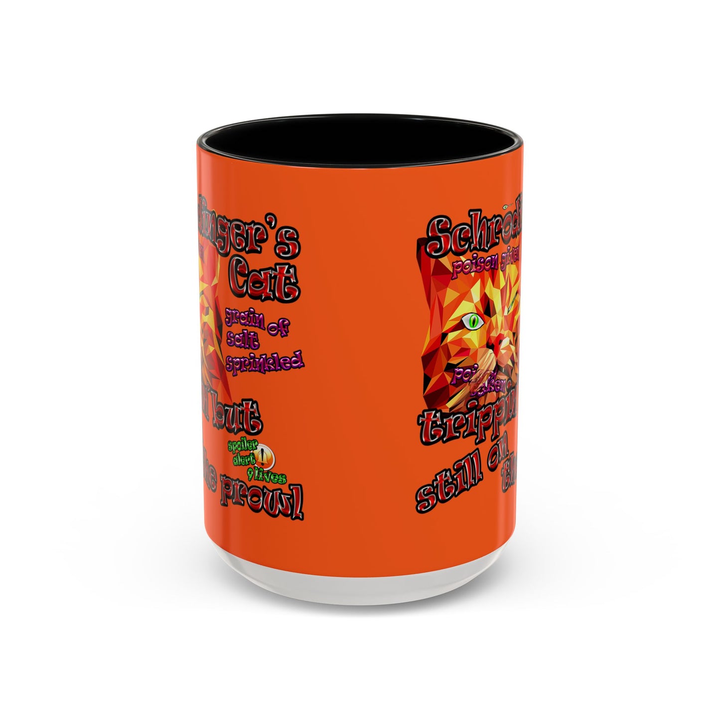 schrodinger's cat - Accent Mug (orange)