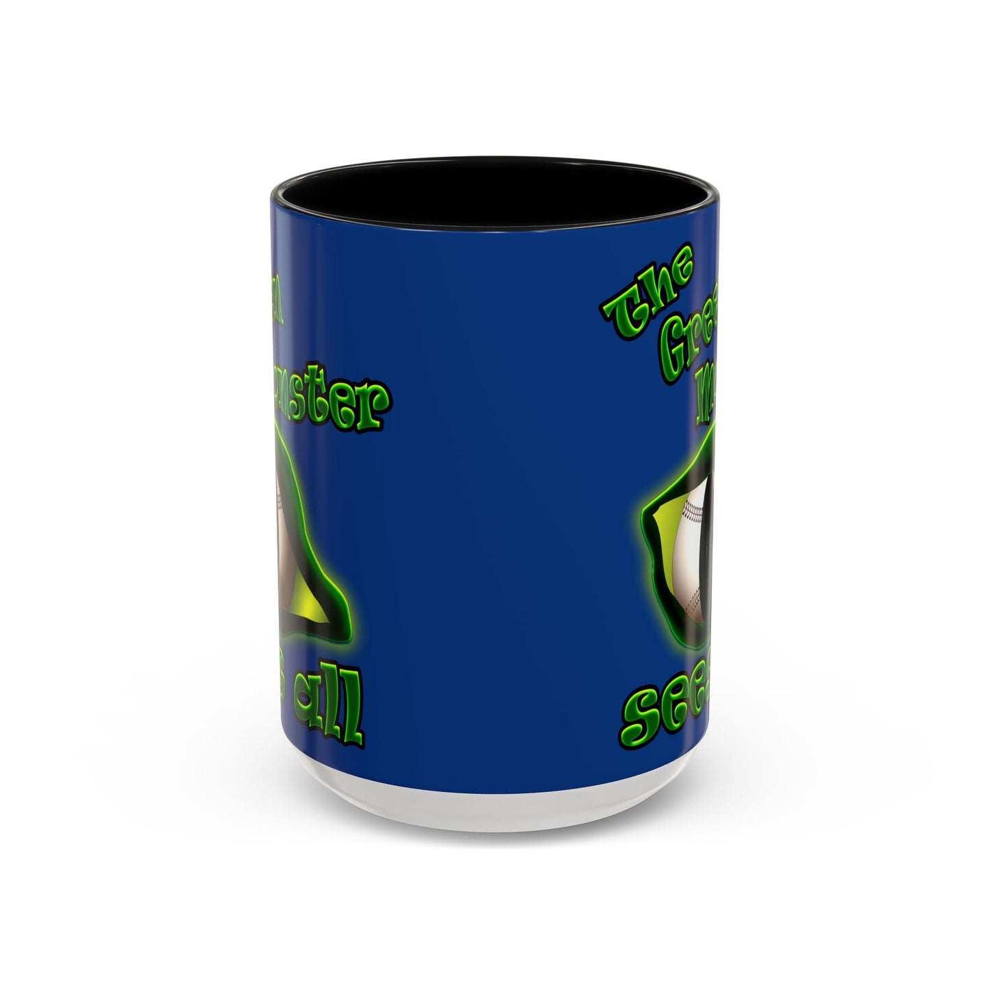 green monster - Accent Mug (dark blue)