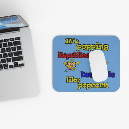 popping like popcorn - Mouse Pad (Rectangle) (light blue)