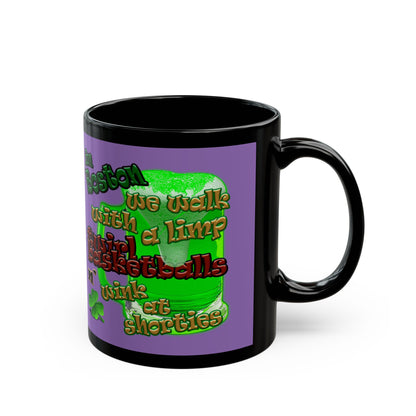 celtics logo - Black Mug (light purple)