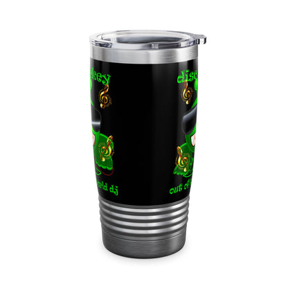 disc jockey - Ringneck Tumbler, 20oz (black)