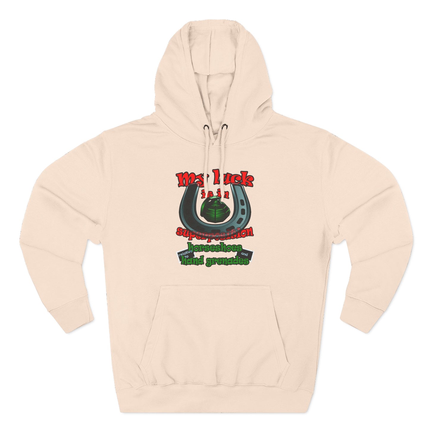 my luck - Three-Panel Fleece Hoodie