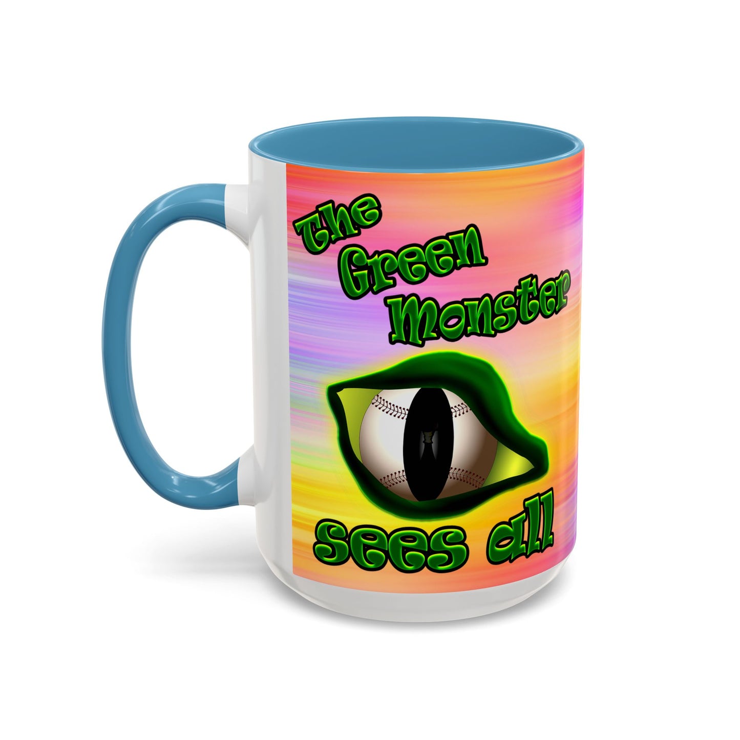green monster - Accent Mug (color blur)
