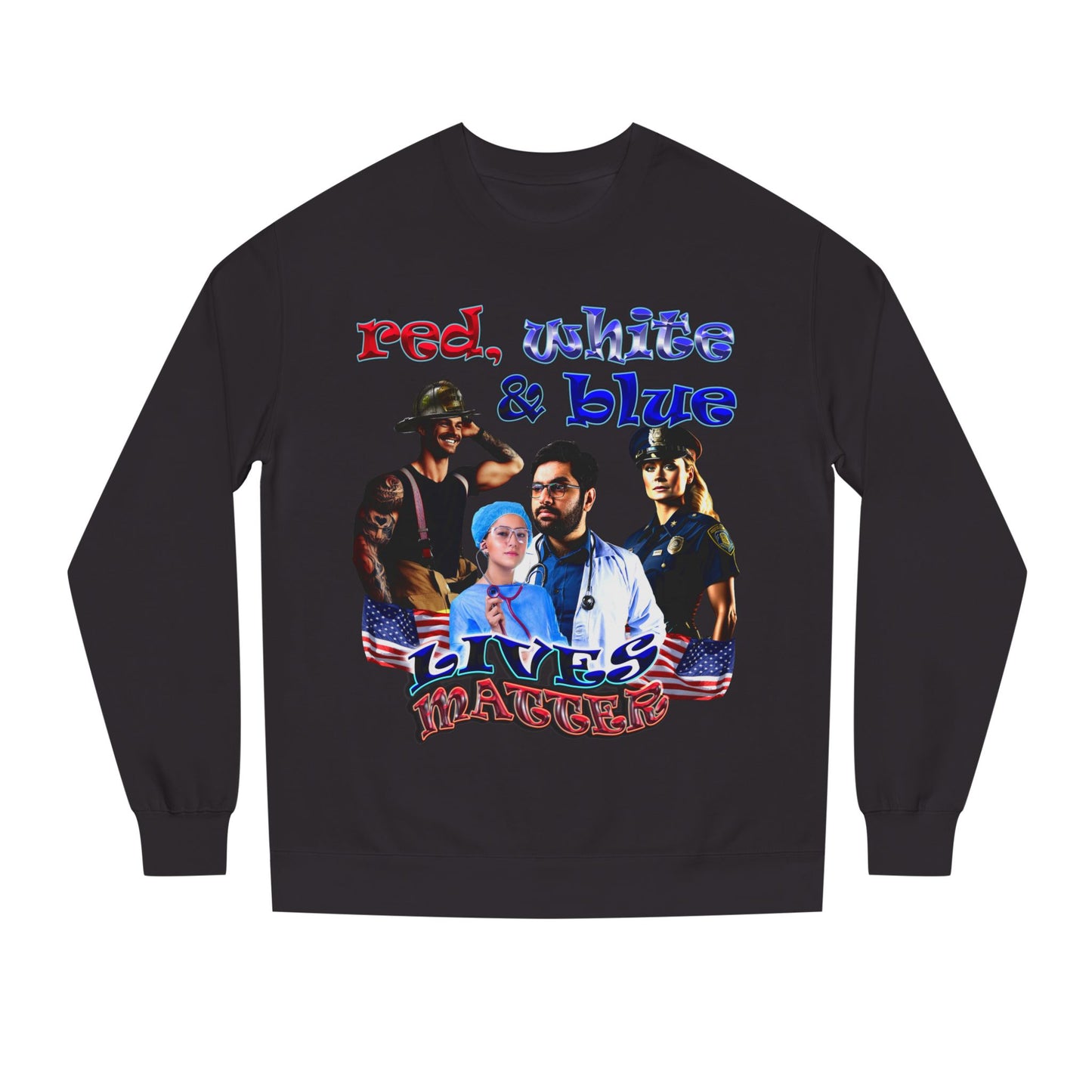 rw&b lives matter - Unisex Crew Neck Sweatshirt