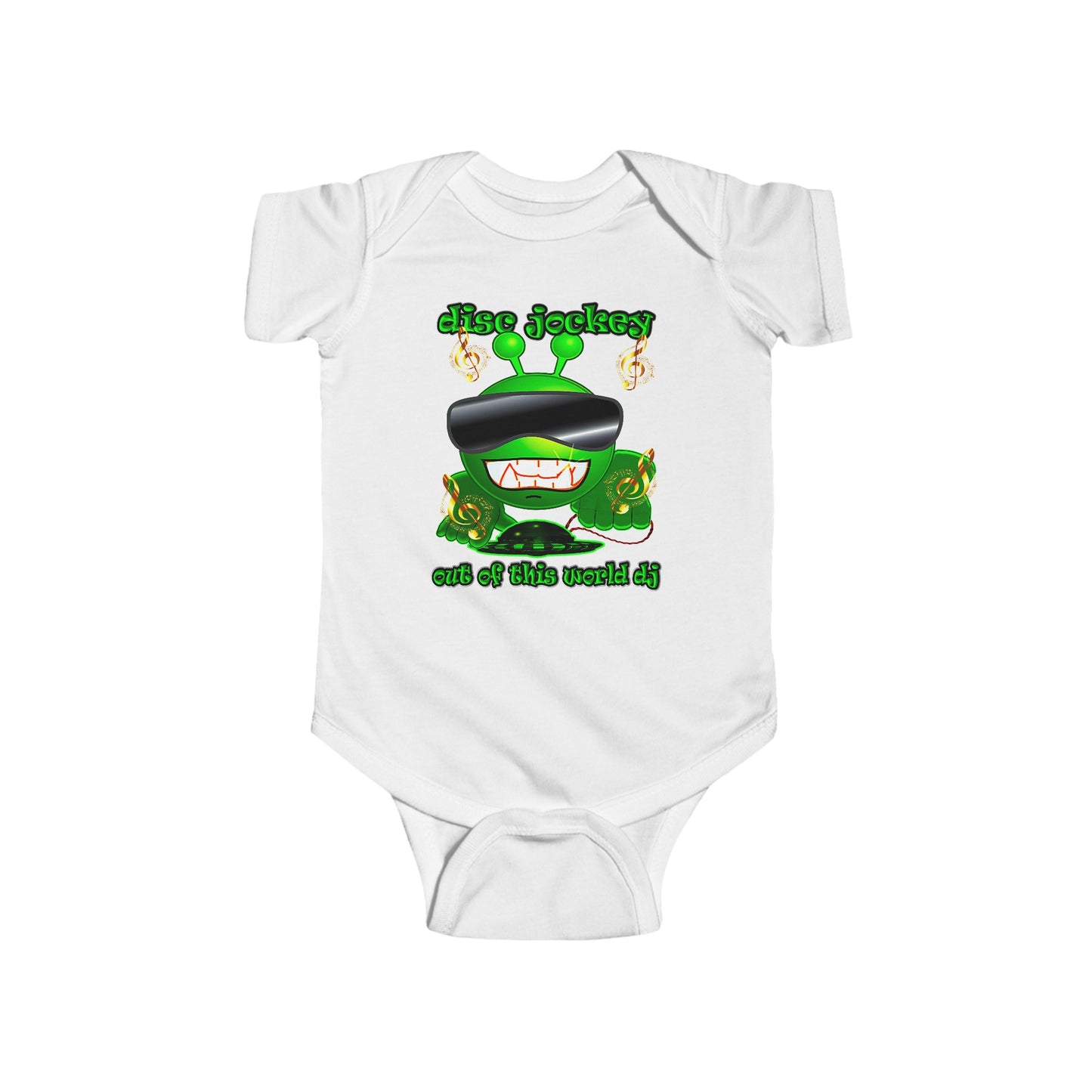 disc jockey - Infant Fine Jersey Bodysuit
