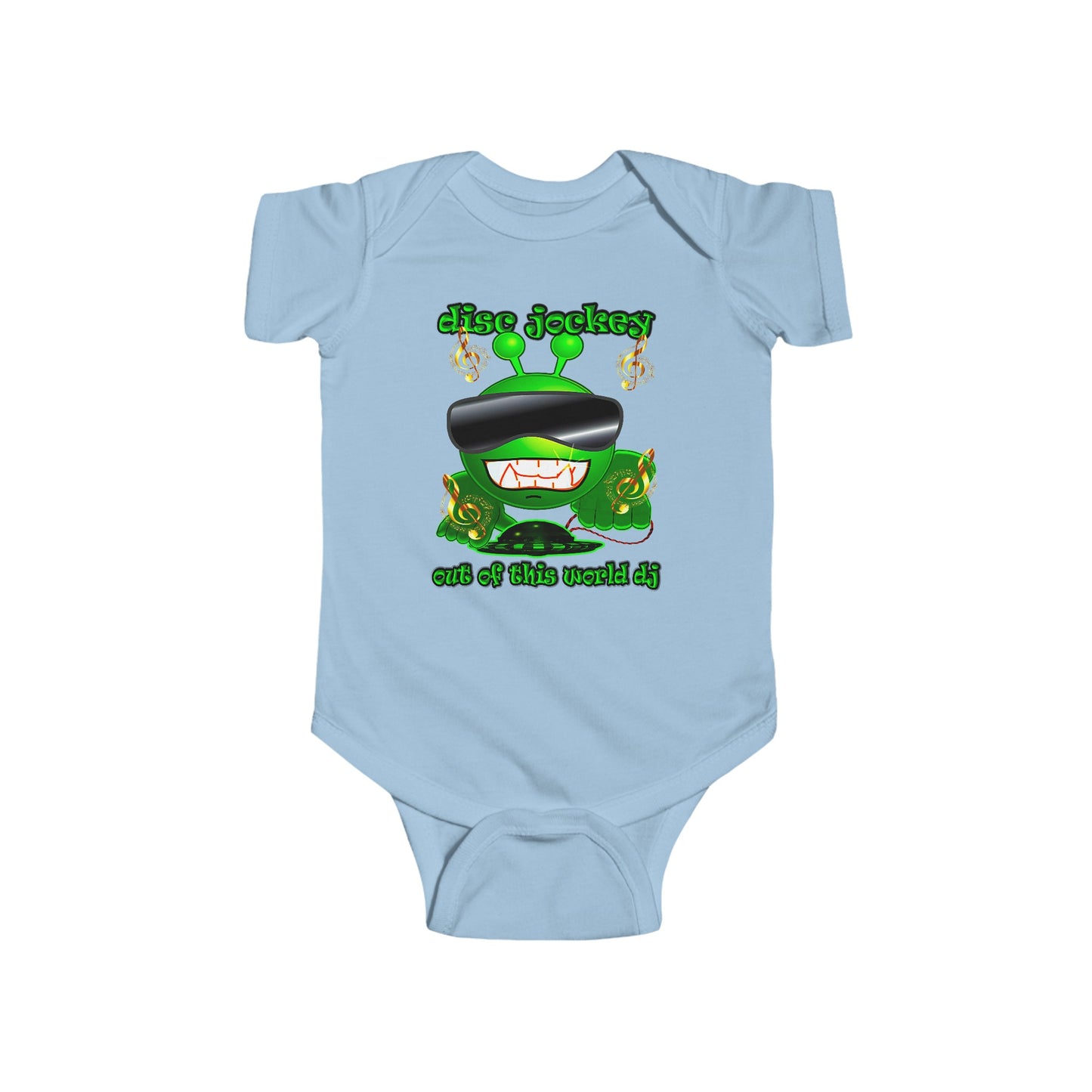 disc jockey - Infant Fine Jersey Bodysuit