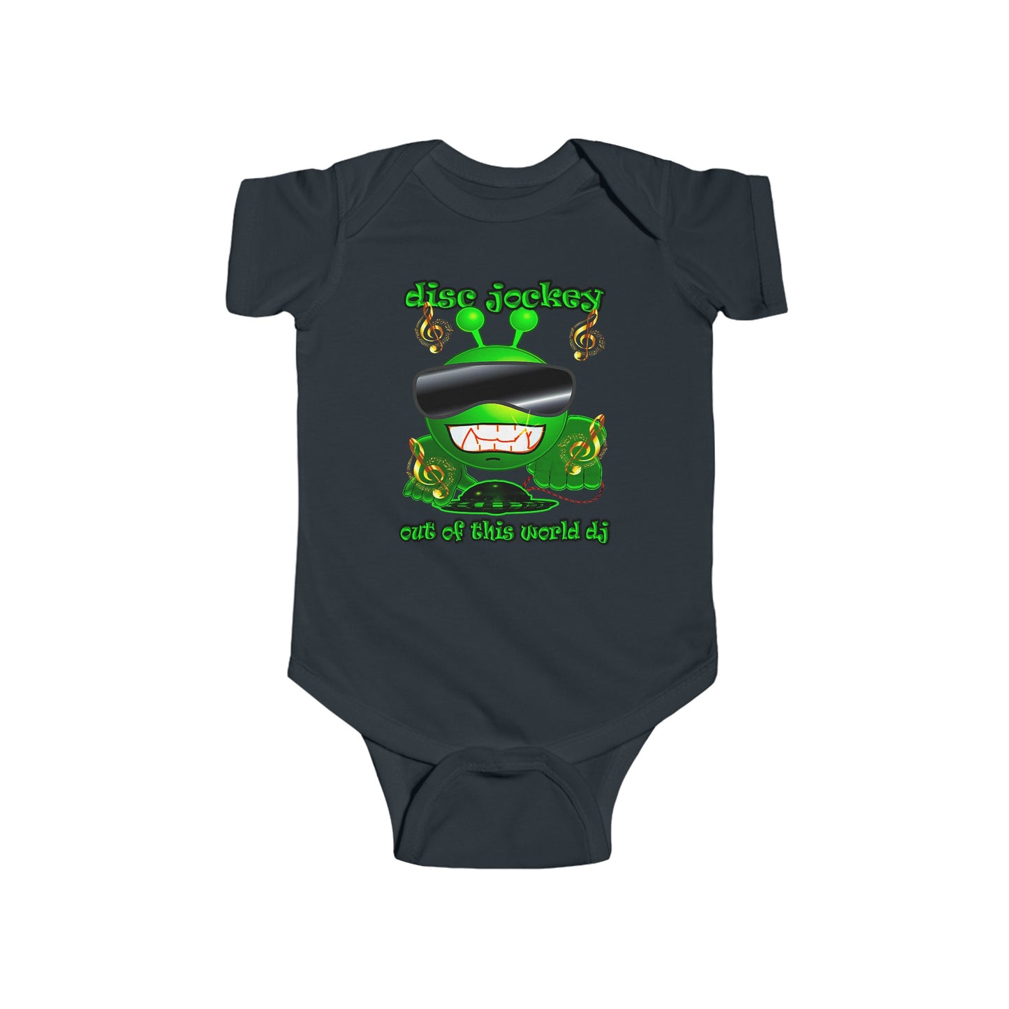 disc jockey - Infant Fine Jersey Bodysuit