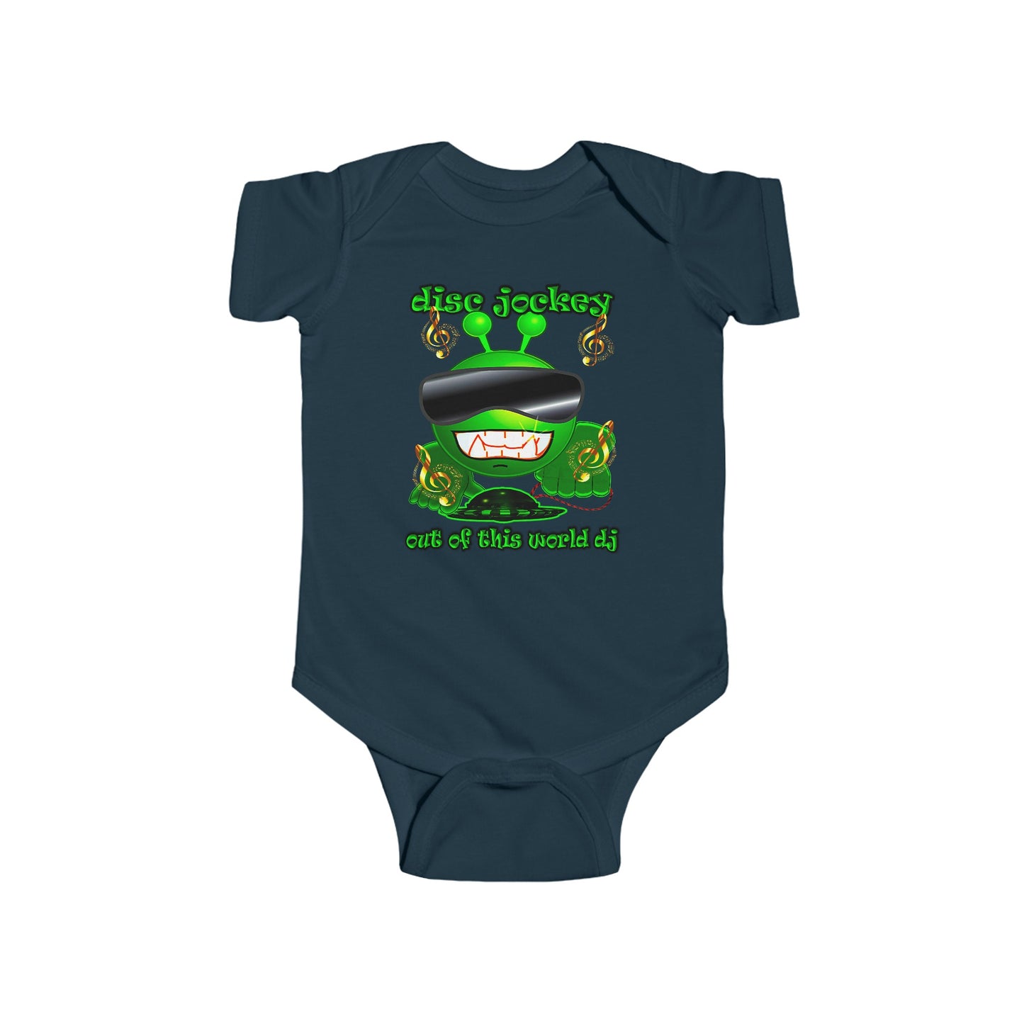 disc jockey - Infant Fine Jersey Bodysuit