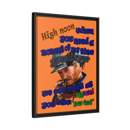 high noon - framed canvas art (crusta)