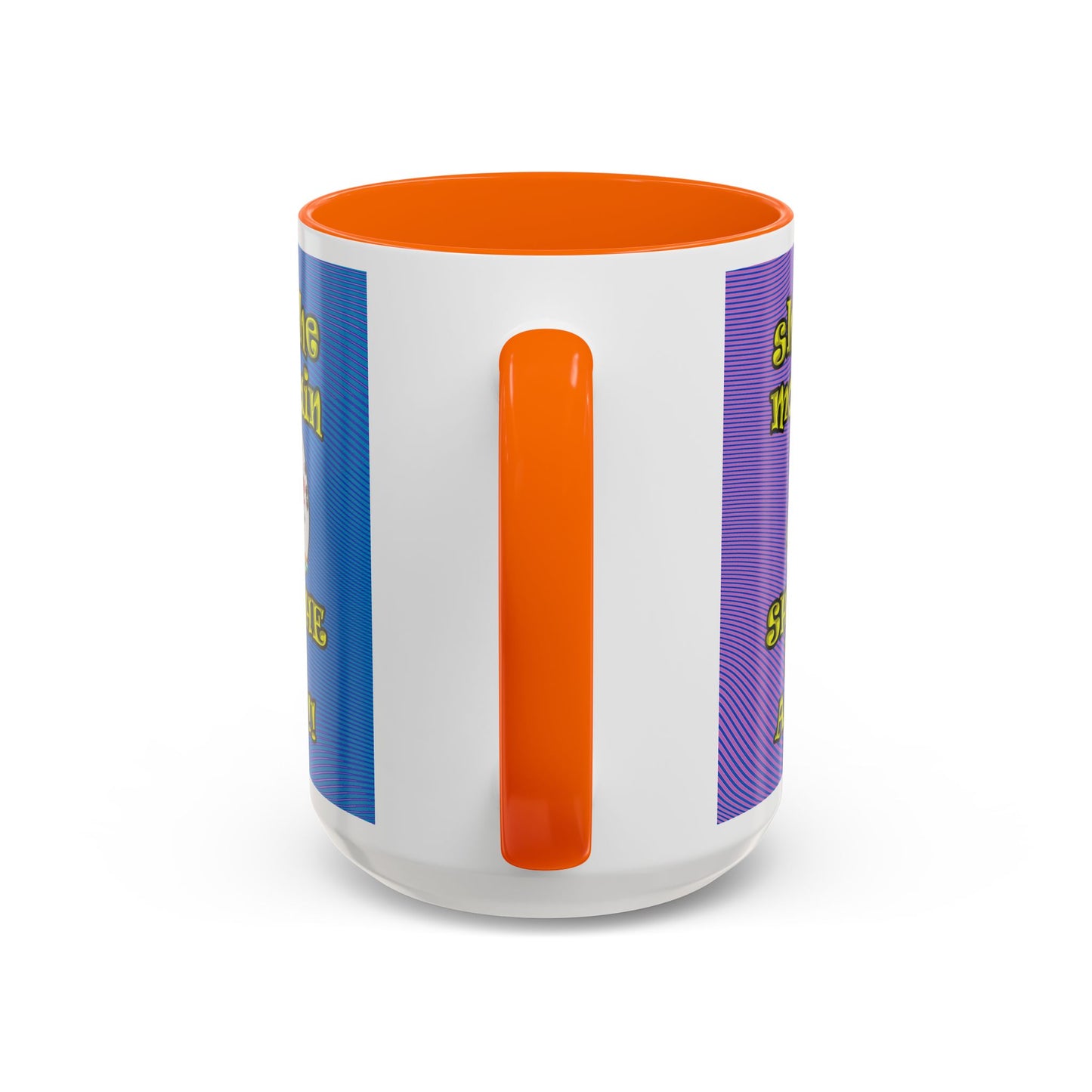 shoot the moon again - Accent Mug (light blue-purple wave)
