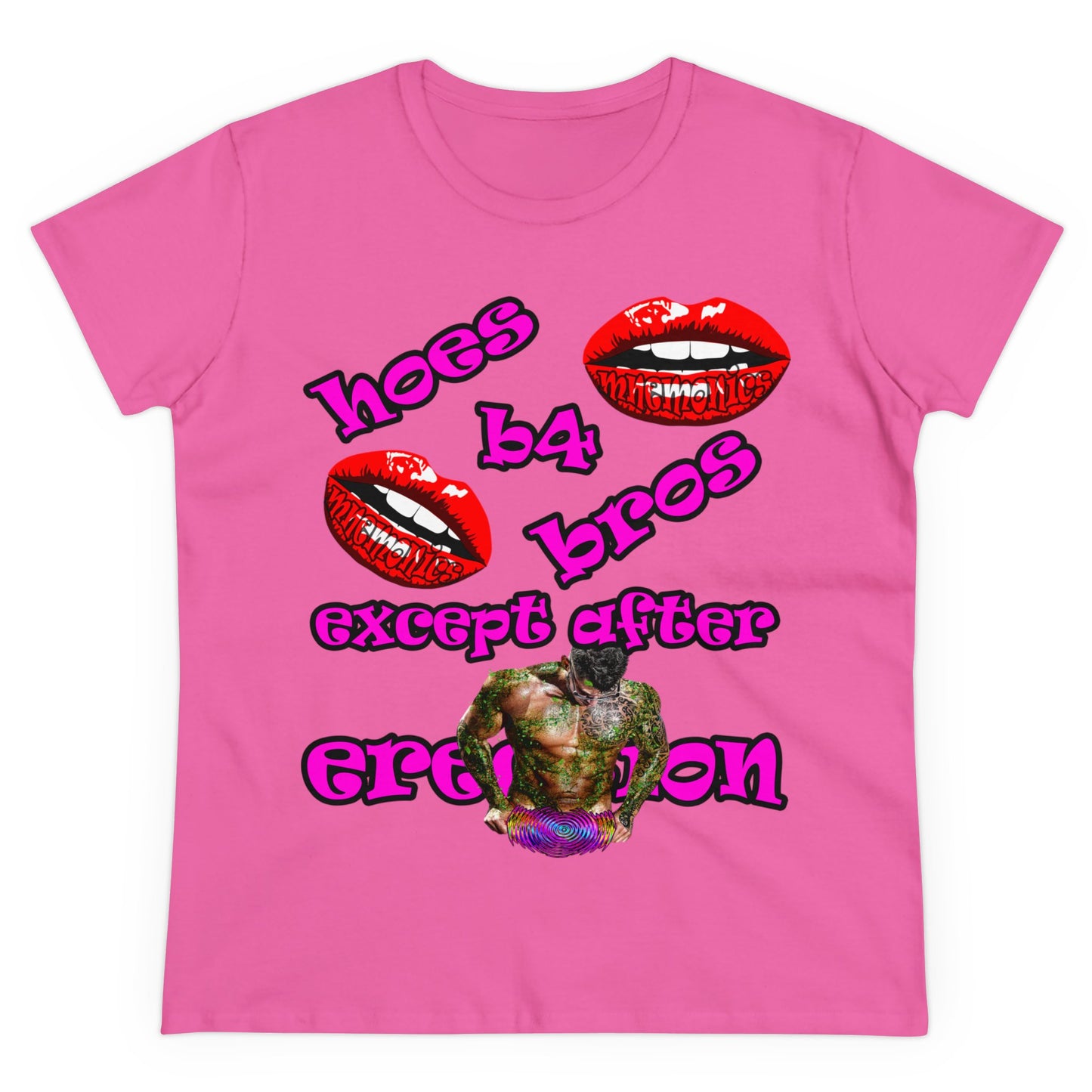 hoes b4 bros - Women's Midweight Cotton Tee