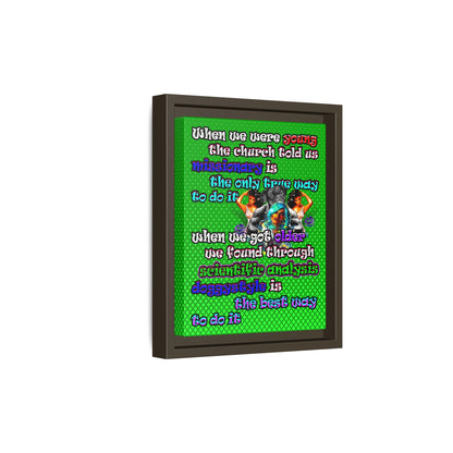 doggystyle - framed canvas art (logo green)