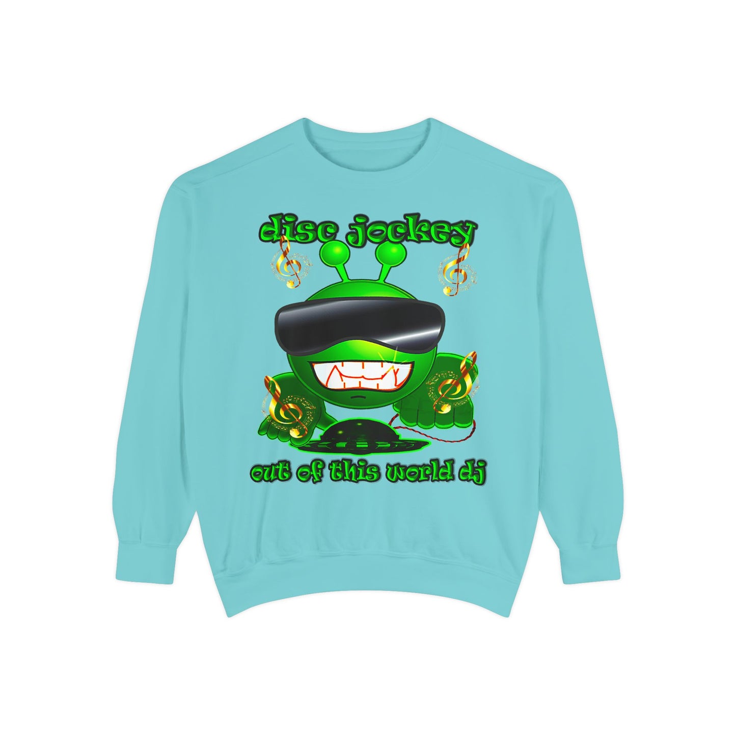 disc jockey - Unisex Garment-Dyed Sweatshirt