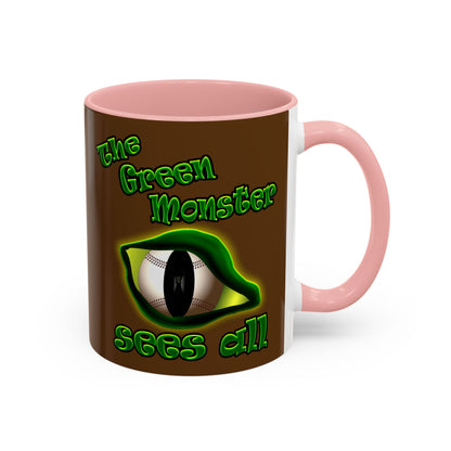 green monster - Accent Mug (brown)