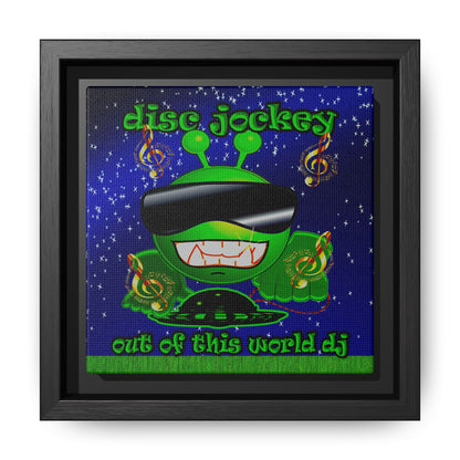 disc jockey - framed canvas art ('snoops' background)