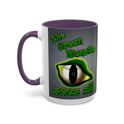 green monster - Accent Mug (grey-light grey)