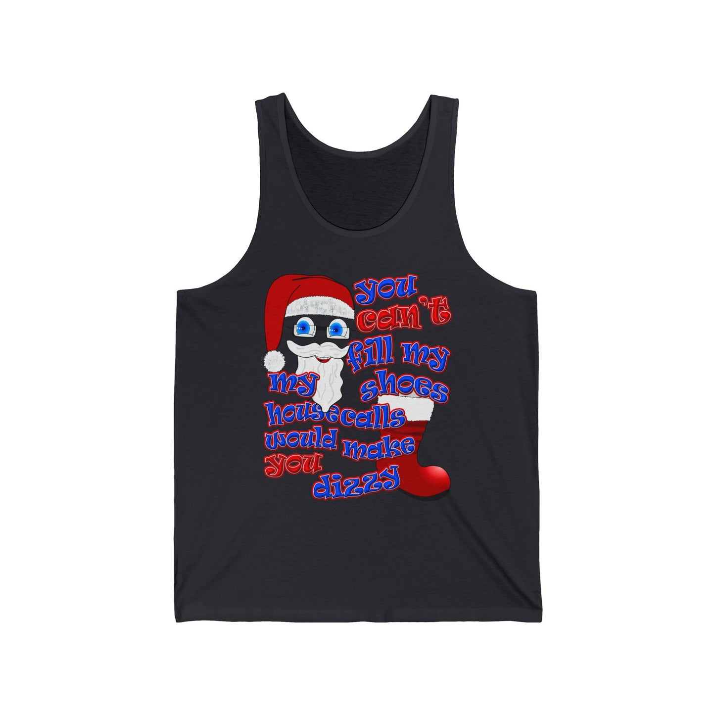 santa's shoes - Unisex Jersey Tank