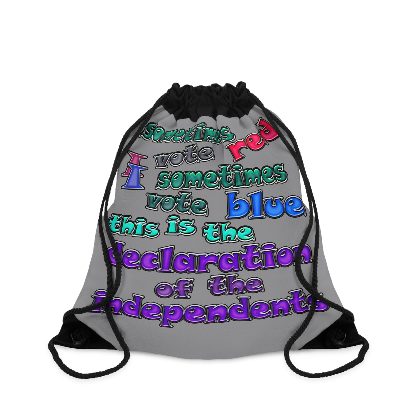 declaration of the independents - Drawstring Bag (grey)