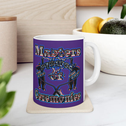 em cee squared - White Mug (purple)