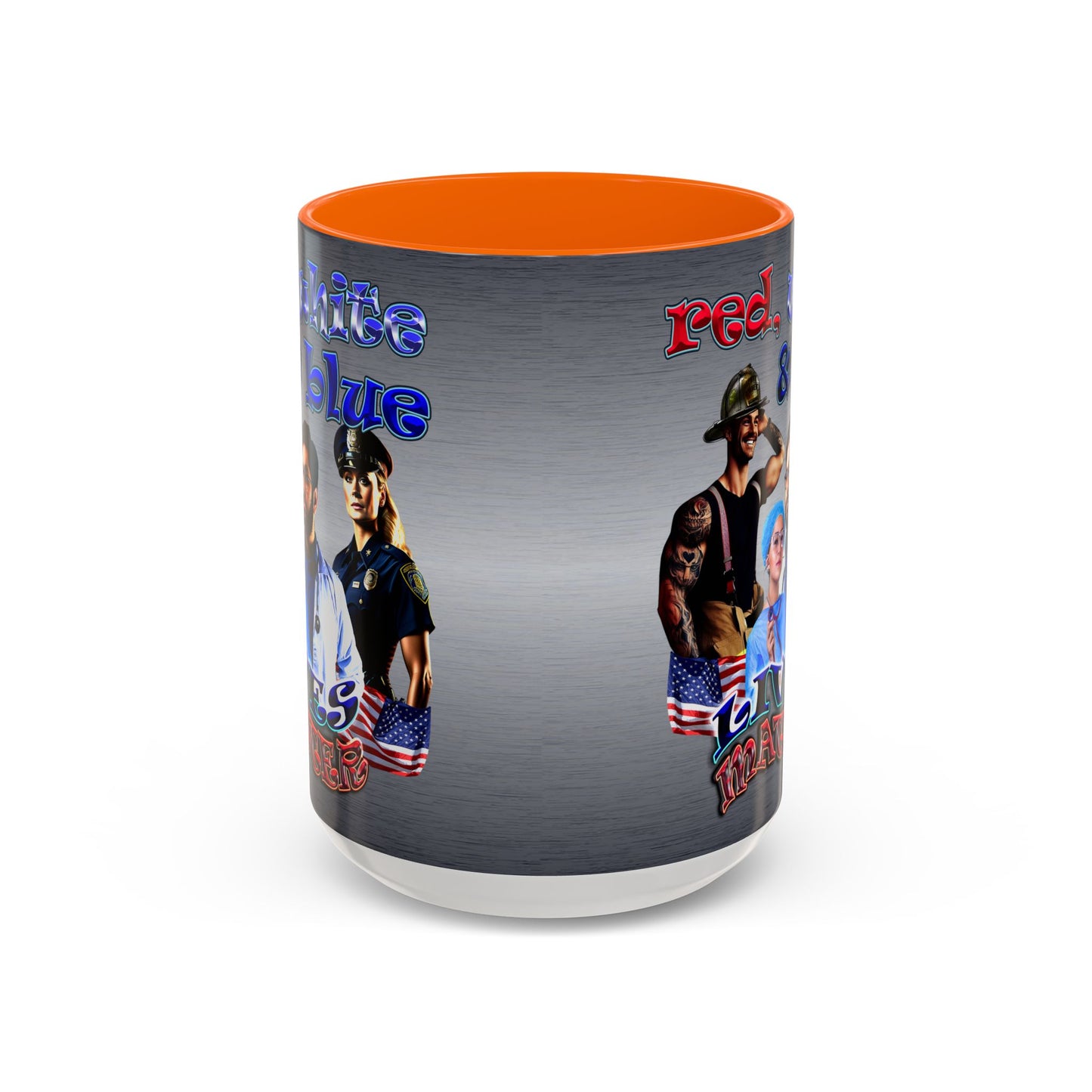 rw&b lives matter - Accent Mug (brushed nickel)