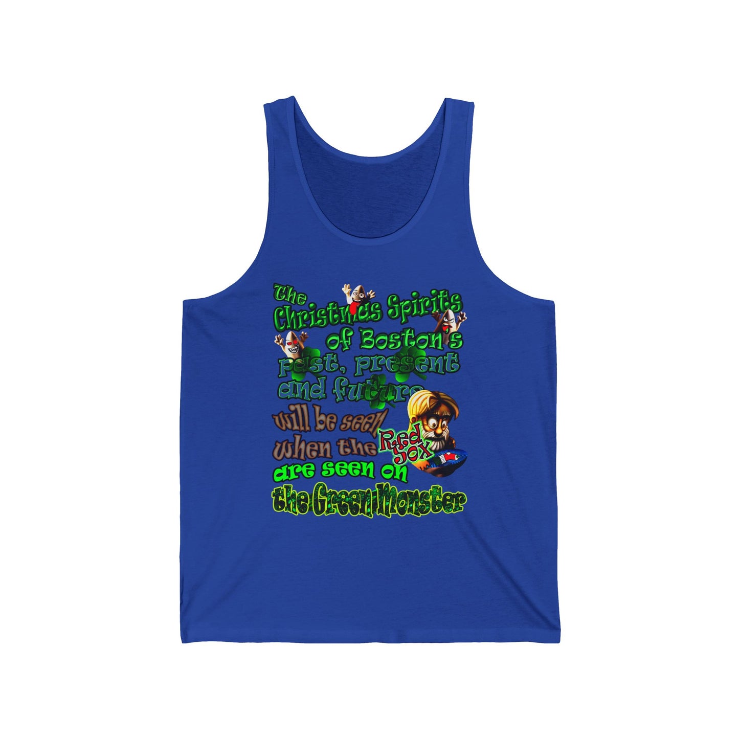 christmas spirits of boston - Unisex Jersey Tank