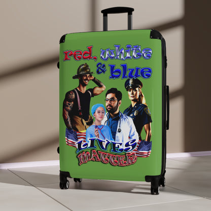 rw&b lives matter - Suitcase (green)