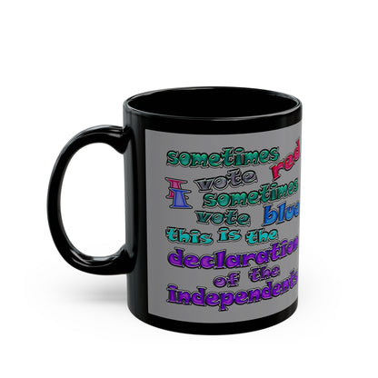declaration of the independents - Black Mug (grey)