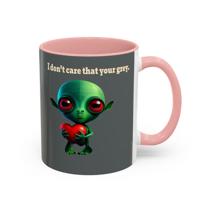 I don't care that your grey - Accent Mug (dark grey)