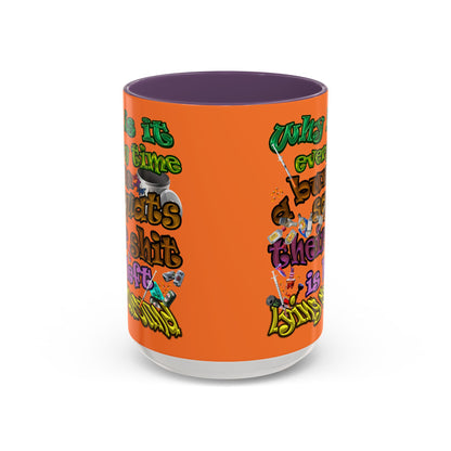the bum's shit - Accent Mug (crusta)